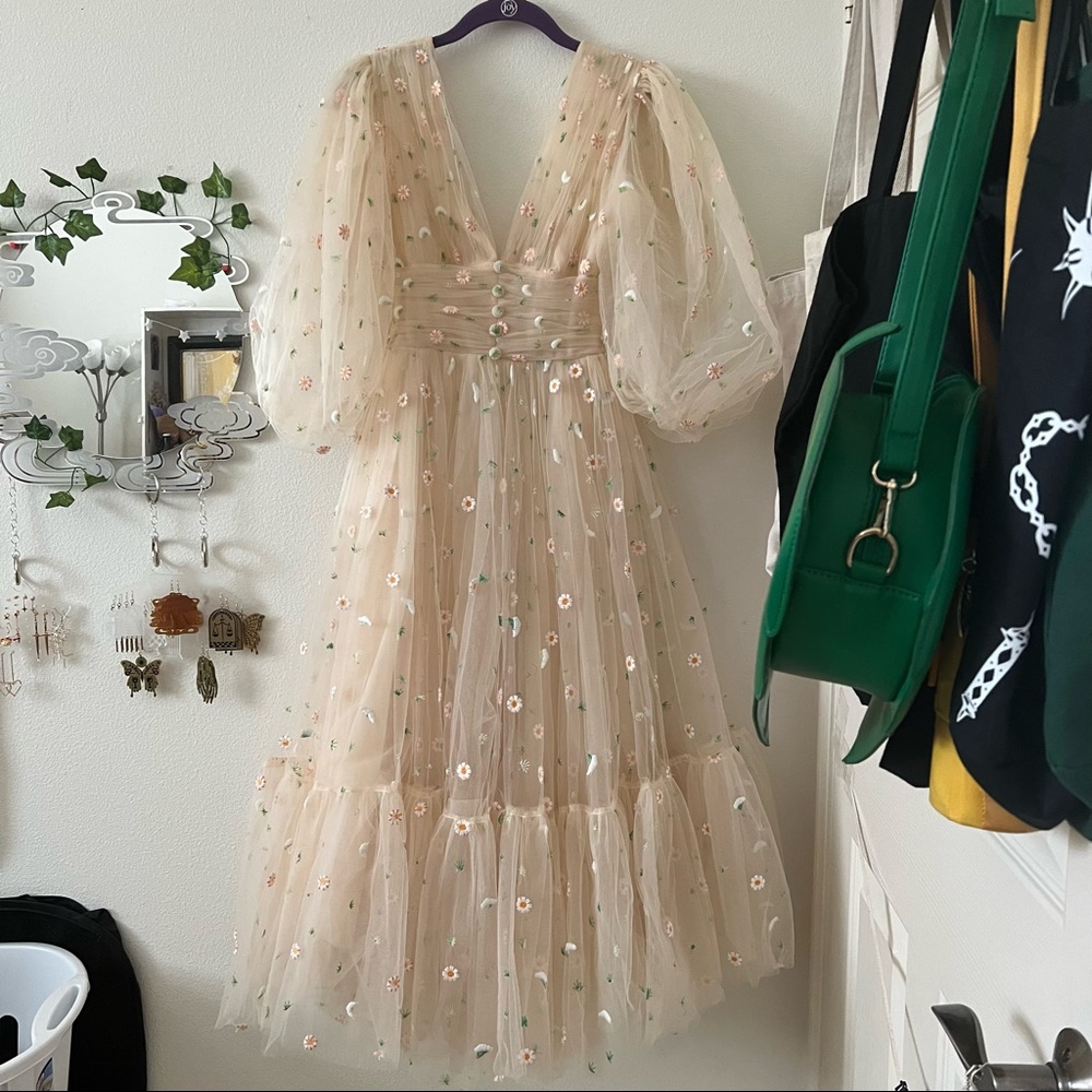 teuta matoshi sea of daisies dress xs